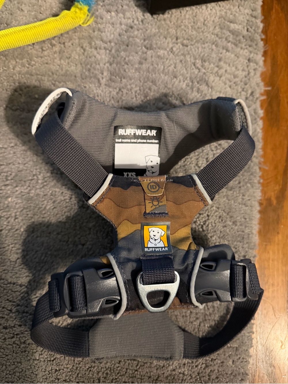 Ruffwear Camo Dog Harness with Gray Straps